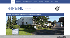 Desktop Screenshot of geyerwerkzeugbau.de